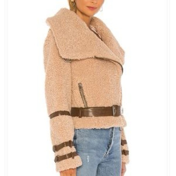 NWOT Tularosa Revolve Bailey Moto Jacket in Camel - Picture 3 of 9